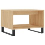 Table basse chêne sonoma 60x50x40 cm bois d'ingénierie – Image 4