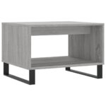 Table basse sonoma gris 60x50x40 cm bois d'ingénierie – Image 4