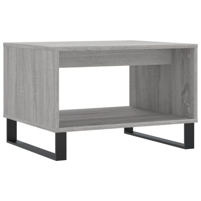 Table basse sonoma gris 60x50x40 cm bois d'ingénierie – Image 4