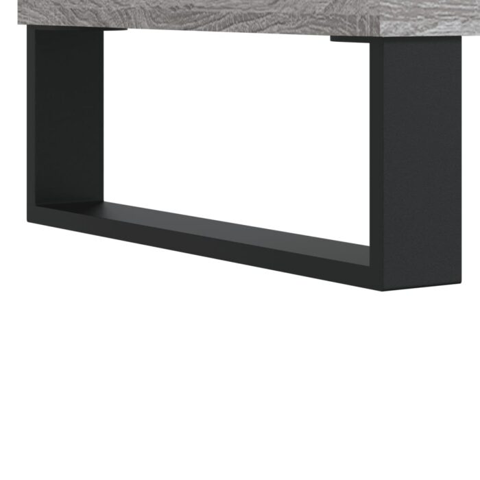 Table basse sonoma gris 60x50x40 cm bois d'ingénierie – Image 5
