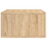 Table de chevet murale chêne sonoma 35x35x20 cm – Image 5