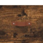 Table de chevet murale chêne fumé 35x35x20 cm – Image 7