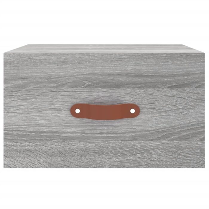 Table de chevet murale sonoma gris 35x35x20 cm – Image 3
