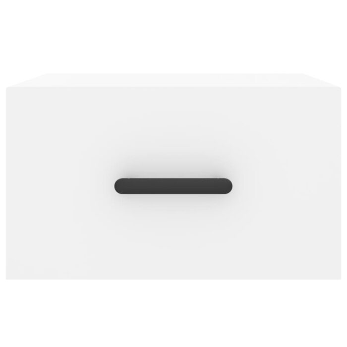 Table de chevet murale blanc 35x35x20 cm – Image 3