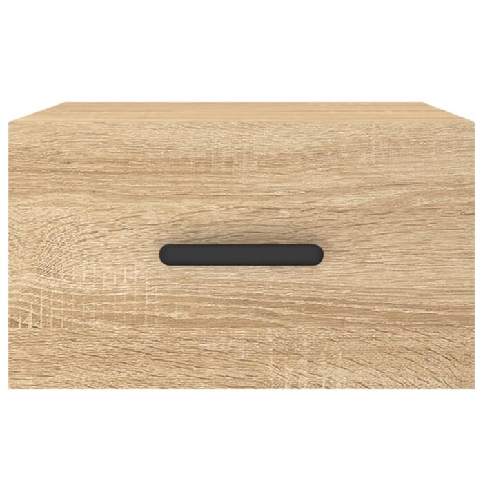 Table de chevet murale chêne sonoma 35x35x20 cm – Image 3