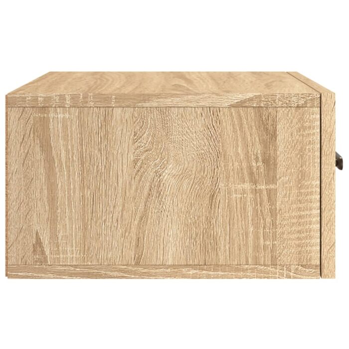 Table de chevet murale chêne sonoma 35x35x20 cm – Image 5