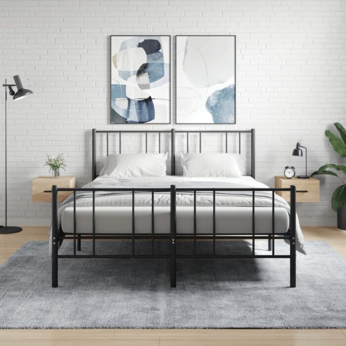 829843_1.jpg Tables de chevet murales 2 pcs chêne sonoma 35x35x20 cm – Image 1