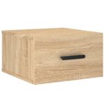 Tables de chevet murales 2 pcs chêne sonoma 35x35x20 cm – Image 3