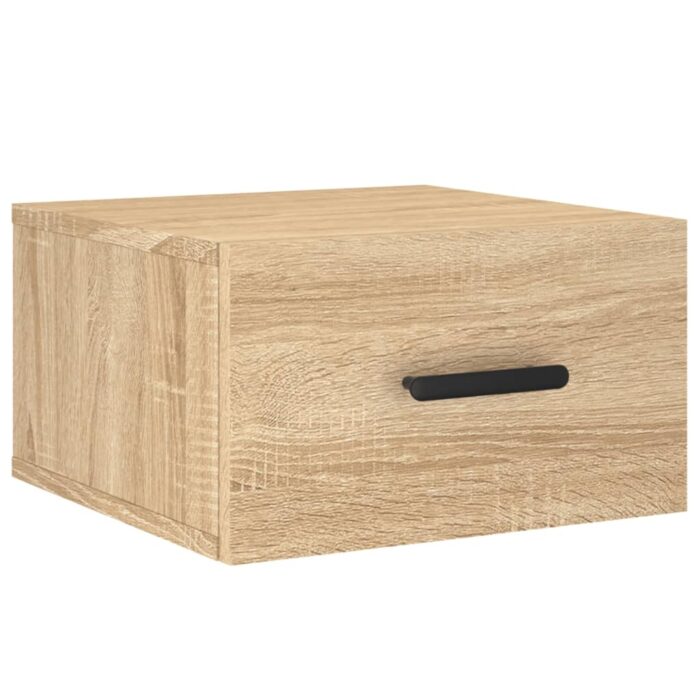 Tables de chevet murales 2 pcs chêne sonoma 35x35x20 cm – Image 3