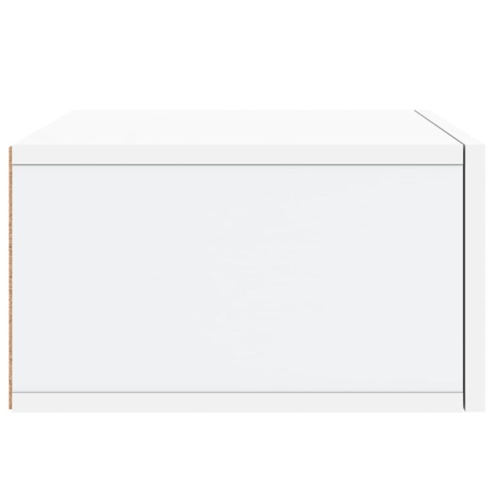 Table de chevet murale blanc 35x35x20 cm – Image 5