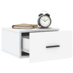 Tables de chevet murales 2 pcs blanc 35x35x20 cm – Image 2