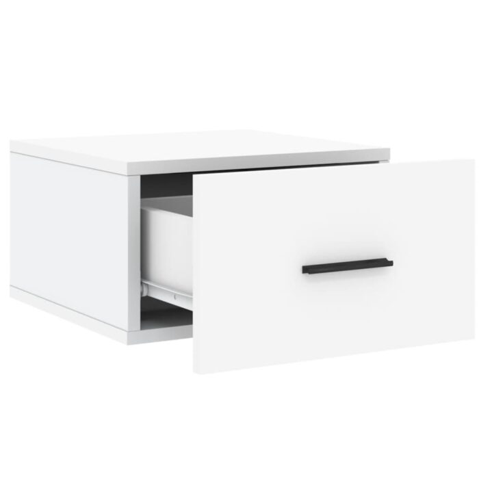 Tables de chevet murales 2 pcs blanc 35x35x20 cm – Image 5