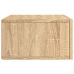 Table de chevet murale chêne sonoma 35x35x20 cm – Image 5