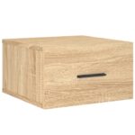Tables de chevet murales 2 pcs chêne sonoma 35x35x20 cm – Image 3