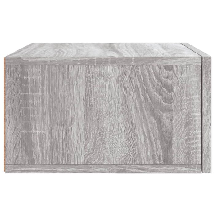 Table de chevet murale sonoma gris 35x35x20 cm – Image 5