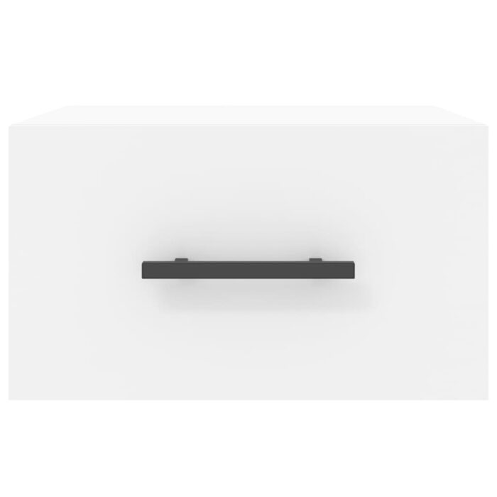 Table de chevet murale blanc 35x35x20 cm – Image 3