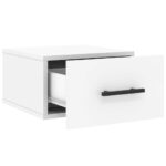 Table de chevet murale blanc 35x35x20 cm – Image 4