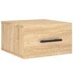 Tables de chevet murales 2 pcs chêne sonoma 35x35x20 cm – Image 3
