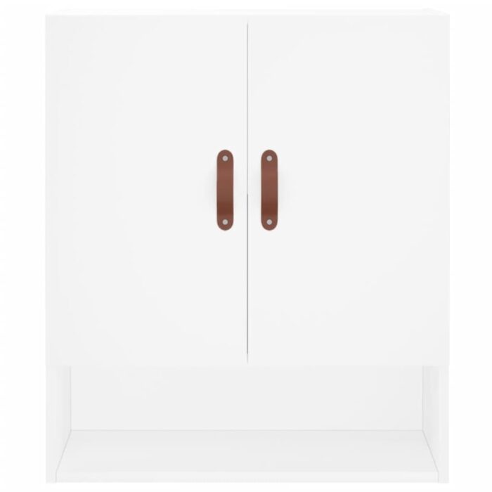 Armoire murale blanc 60x31x70 cm bois d'ingénierie – Image 3