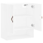 Armoire murale blanc 60x31x70 cm bois d'ingénierie – Image 4