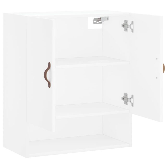 Armoire murale blanc 60x31x70 cm bois d'ingénierie – Image 4