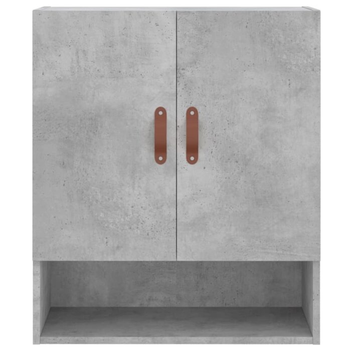 Armoire murale gris béton 60x31x70 cm bois d'ingénierie – Image 3