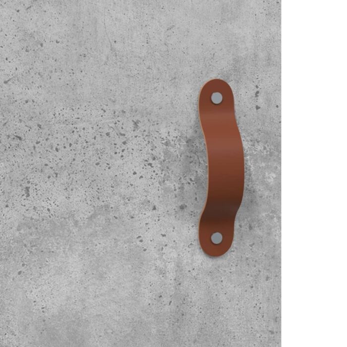 Armoire murale gris béton 60x31x70 cm bois d'ingénierie – Image 7