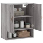 Armoire murale sonoma gris 60x31x70 cm bois d'ingénierie – Image 2