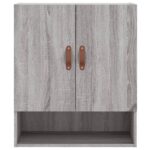 Armoire murale sonoma gris 60x31x70 cm bois d'ingénierie – Image 3