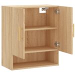 Armoire murale chêne sonoma 60x31x70 cm bois d'ingénierie – Image 4