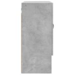Armoire murale gris béton 60x31x70 cm bois d'ingénierie – Image 5
