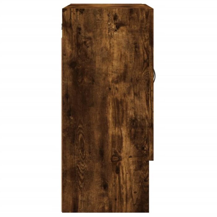 Armoire murale chêne fumé 60x31x70 cm bois d'ingénierie – Image 5