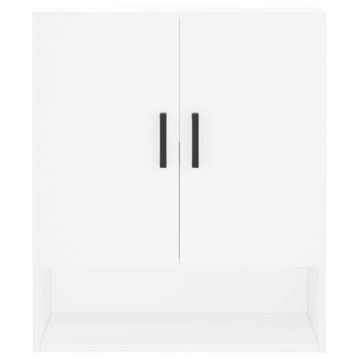 Armoire murale blanc 60x31x70 cm bois d'ingénierie – Image 3