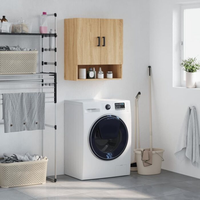 Armoire murale chêne sonoma 60x31x70 cm bois d'ingénierie – Image 1