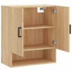 Armoire murale chêne sonoma 60x31x70 cm bois d'ingénierie – Image 4