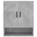 Armoire murale gris béton 60x31x70 cm bois d'ingénierie – Image 3