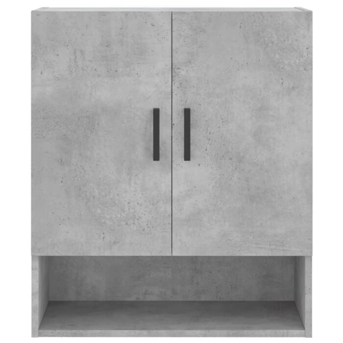 Armoire murale gris béton 60x31x70 cm bois d'ingénierie – Image 3