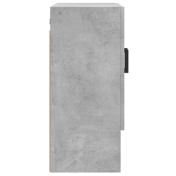 Armoire murale gris béton 60x31x70 cm bois d'ingénierie – Image 5