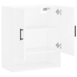 Armoire murale blanc 60x31x70 cm bois d'ingénierie – Image 4