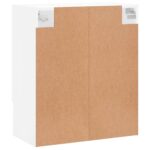 Armoire murale blanc 60x31x70 cm bois d'ingénierie – Image 6