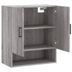 Armoire murale sonoma gris 60x31x70 cm bois d'ingénierie – Image 4