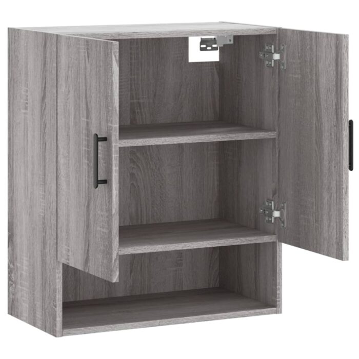 Armoire murale sonoma gris 60x31x70 cm bois d'ingénierie – Image 4