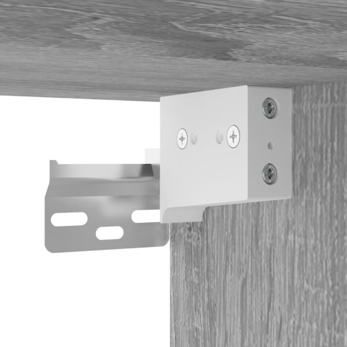 Armoire murale sonoma gris 60x31x70 cm bois d'ingénierie – Image 7
