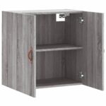 Armoire murale sonoma gris 60x31x60 cm bois d'ingénierie – Image 4