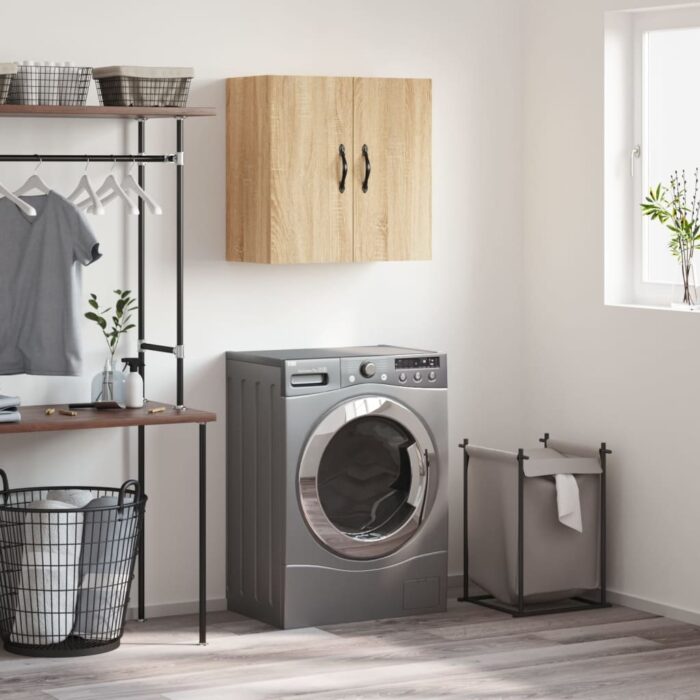 Armoire murale chêne sonoma 60x31x60 cm bois d'ingénierie – Image 1