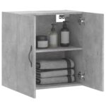 Armoire murale gris béton 60x31x60 cm bois d'ingénierie – Image 2