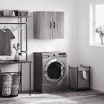 Armoire murale sonoma gris 60x31x60 cm bois d'ingénierie