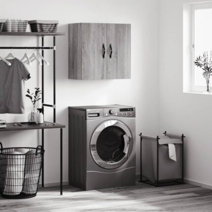 Armoire murale sonoma gris 60x31x60 cm bois d'ingénierie