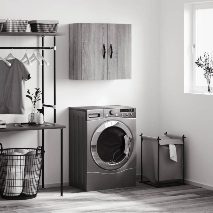 Armoire murale sonoma gris 60x31x60 cm bois d'ingénierie – Image 1