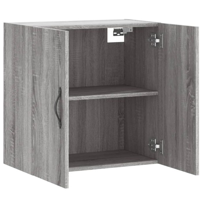 Armoire murale sonoma gris 60x31x60 cm bois d'ingénierie – Image 4